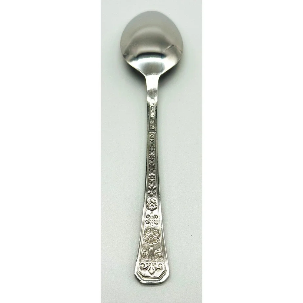 Interpur Florenz 8 Petal Flower Tablespoon Stainless Flatware Korea Lot‎ of 8